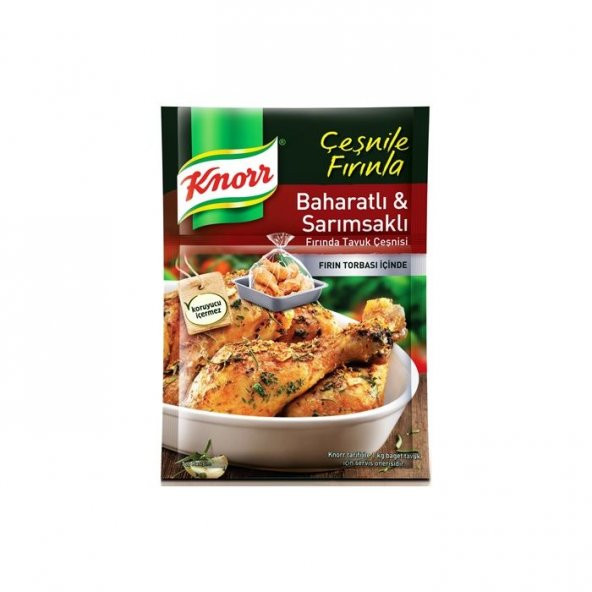 Knorr Tavuk Çeşnisi Baharat-Sarımsaklı 37gr x 12 Adet