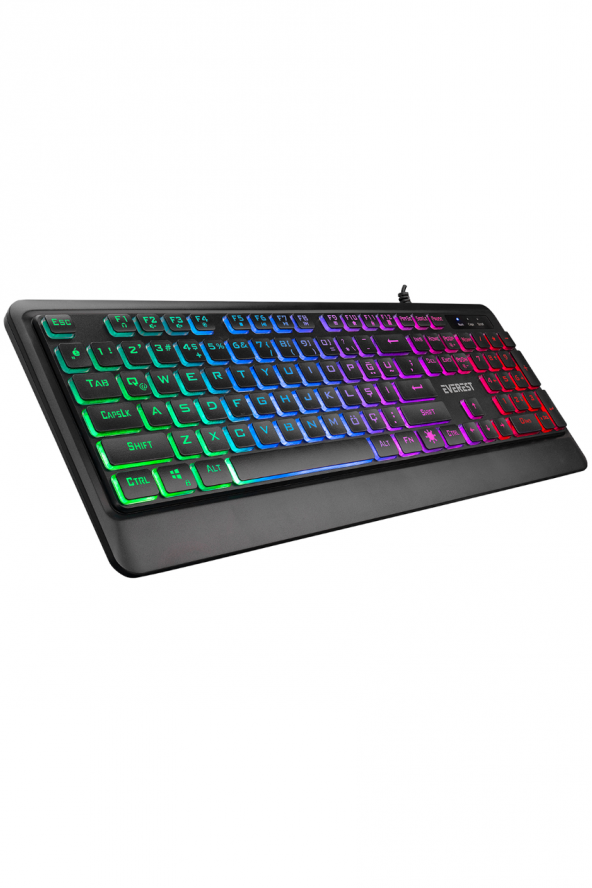 Everest KB-R59 FORZA Usb Rainbow Klavye Multimedia Klavye Gaming Klavye