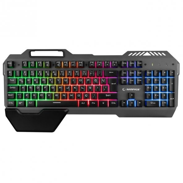 Rampage KB-R132 FALCON-X USB Led Aydınlatmalı Q Gaming Klavye Oyuncu Klavye