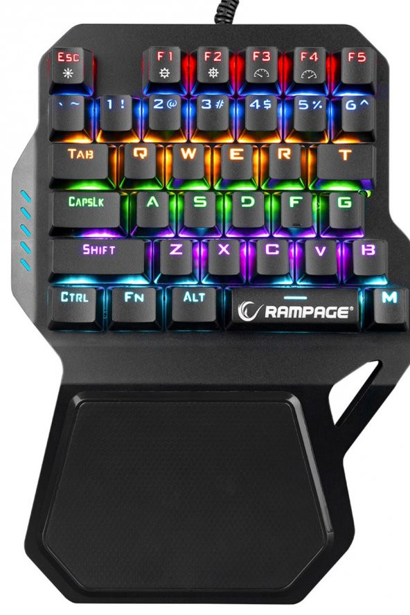Rampage KB-R77 USB Rainbow Backlight Mekanik 36 Tuşlu Mini Gaming Oyuncu Klavyesi