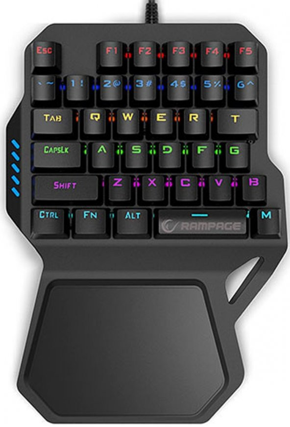 Rampage Kb-R77 Usb Rainbow Backlight Mekanik 36 Tuşlu Mini Gaming Oyuncu Klavyesi - 2