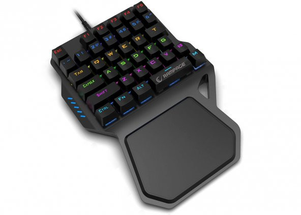 Rampage Kb-R77 Usb Rainbow Backlight Mekanik 36 Tuşlu Mini Gaming Oyuncu Klavyesi - 3