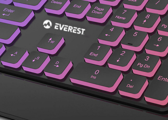Everest KB-R59 FORZA Usb Rainbow Klavye Multimedia Klavye Gaming Klavye - 6