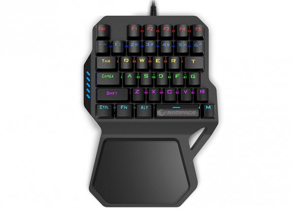 Rampage Kb-R77 Usb Rainbow Backlight Mekanik 36 Tuşlu Mini Gaming Oyuncu Klavyesi - 4
