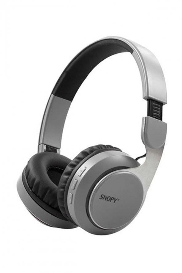 Snopy SN-34BT Cosy Mobil Telefon Uyumlu Kablosuz Mikrofonlu Kulak Üstü Gri Bluetooth Kulaklık - 3