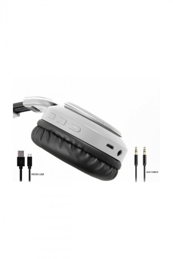 Snopy SN-34BT Cosy Mobil Telefon Uyumlu Kablosuz Mikrofonlu Kulak Üstü Gri Bluetooth Kulaklık - 5