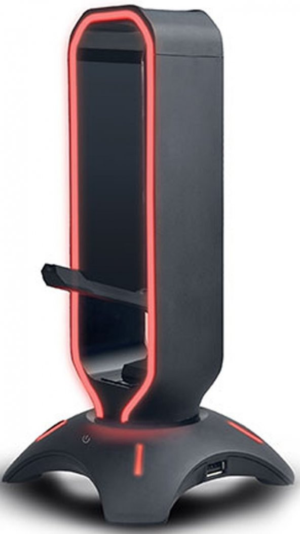 Rampage RM-H66 GUARD Kulaklık İçin Stand RGB Işıklı 2*Usb Port Kulaklık Stand