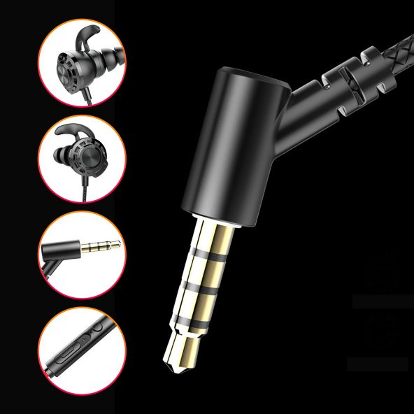 Rampage RM-K36 PROUD 3,5mm Gaming Kulak İçi Kulaklık 2Lİ HD MİKROFON ÖZELLİĞİ - 6