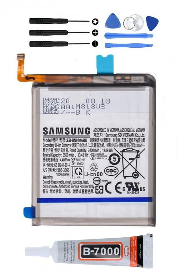 TAM ORJİNAL SAMSUNG GALAXY NOTE 10 N970F EB-BN970ABU PİL BATARYA YENİ TARİHLİ GARANTİLİ ÜRÜN