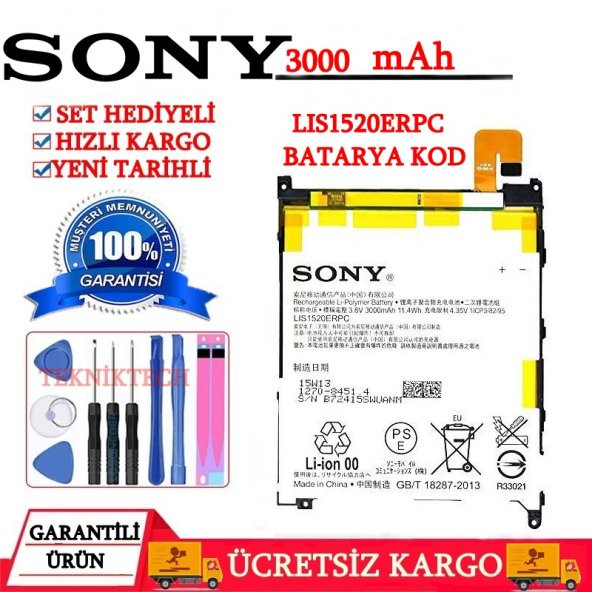 SONY XPERİA Z ULTRA ORJİNAL XL39H C6833 PİL BATARYA LIS1520ERPC SETHEDİYE