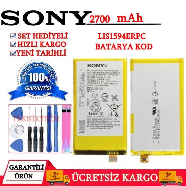 SONY XPERİA XA ULTRA F3211 ORJİNAL PİL BATARYA LIS1594ERPC BATARYA KODU