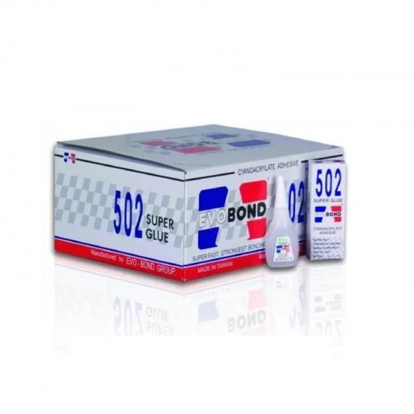 Evobond 502 Süper Japon Yapıştırıcı Orjinal 20 gr 50 Adet (1 Paket) - 2