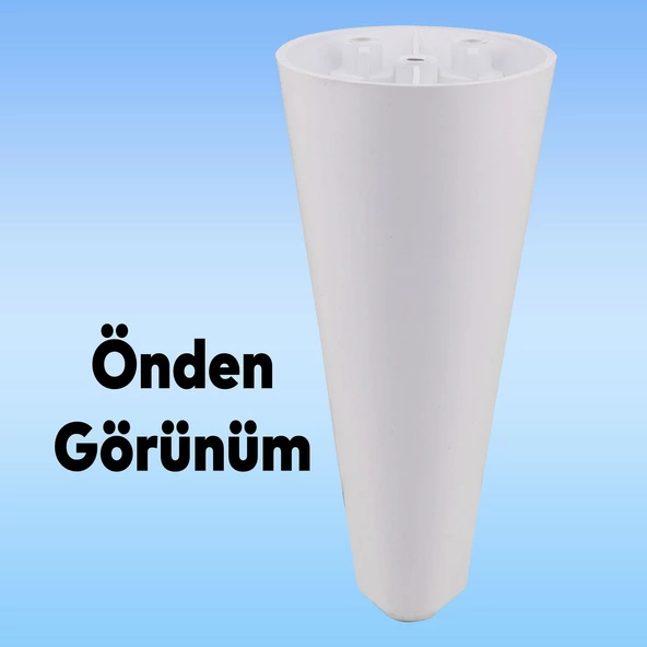 Napoli Lüks Mobilya Kanepe Sehpa Tv Ünitesi Koltuk Ayağı 14 Cm Beyaz Baza Ayakları - Resim 5