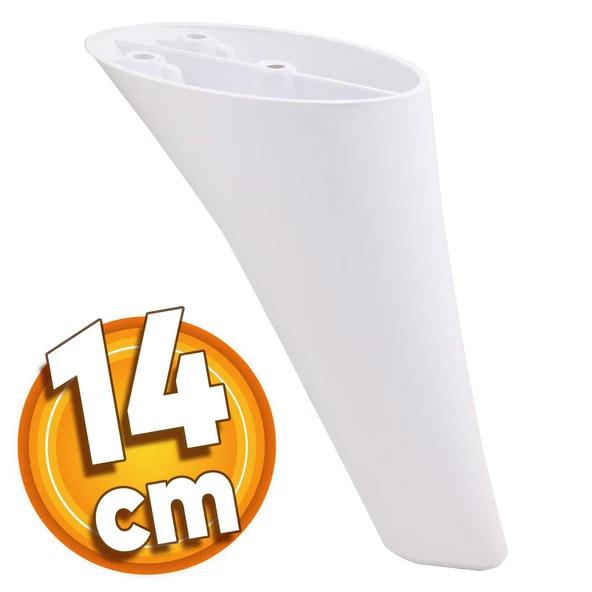 Napoli Lüks Mobilya Kanepe Sehpa Tv Ünitesi Koltuk Ayağı 14 Cm Beyaz Baza Ayakları