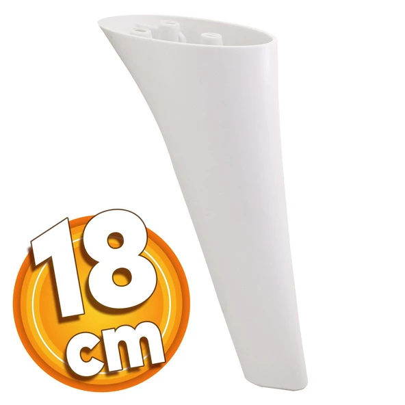 Napoli Lüks Mobilya Kanepe Tv Ünitesi Koltuk Ayağı 18 Cm Beyaz Konsol Ayakları