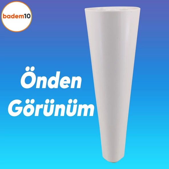 Napoli Lüks Mobilya Kanepe Tv Ünitesi Koltuk Ayağı 18 Cm Beyaz Konsol Ayakları - 5