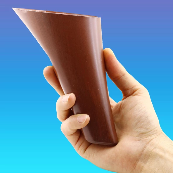 Napoli Lüks Mobilya Kanepe Tv Ünitesi Koltuk Ayağı 14 Cm Kahverengi Ahşap Desenli Baza Ayakları - 6