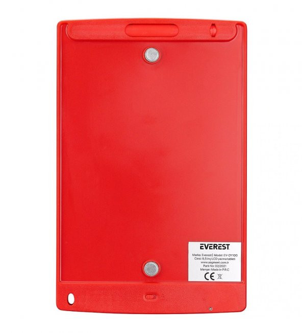 Everest EV-DY100 Kırmızı Yazı ve Çizim Tableti - 3