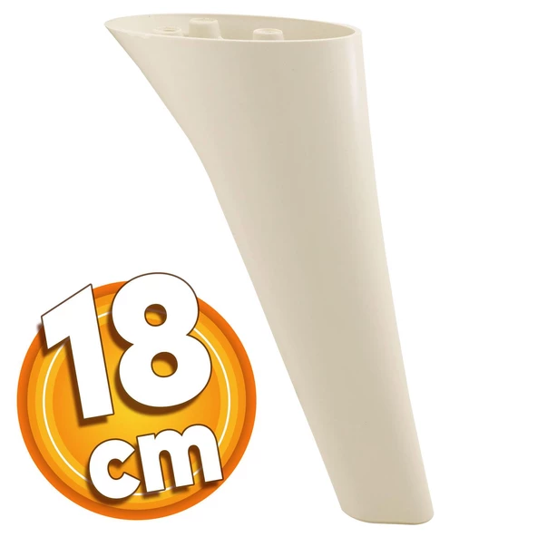 Napoli Lüks Mobilya Kanepe Tv Ünitesi Koltuk Ayağı 18 Cm Krem Konsol Ayakları