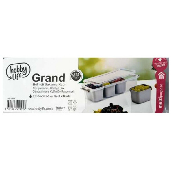 Hobby Life Bölmeli Saklama Baharatlık Kahvaltılık - 4