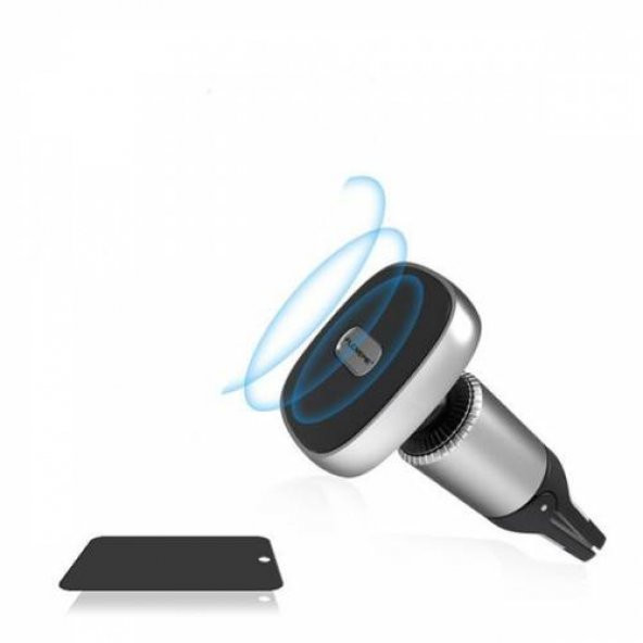Polham Araç İçi Izgara Tipi Ultra Güçlü Mıknatıslı Telefon ve Tablet Tutucu, 360° Dönebilen Tasarım