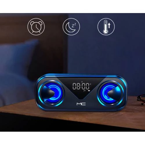 Polham BT5.0V Digital Göstergeli Taşınabilir Hoparlör, Dijital Saatli, Hafıza Kartlı, Aux Hoparlör - 2
