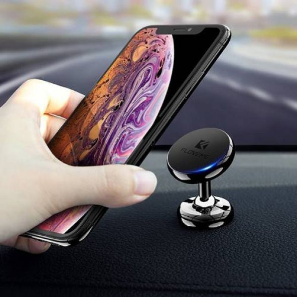 Polham Araç İçi Torpido Üstü Ultra Güçlü Mıknatıslı Telefon Tutucu, 360° Dönebilen Tasarım - 2
