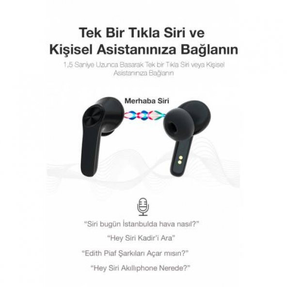 Polham Dijital Göstergeli Şarj Kutulu Uzun Şarjlı Tws Bluetooth Kulaklık IPX6 Suya Dayanıklı - 5