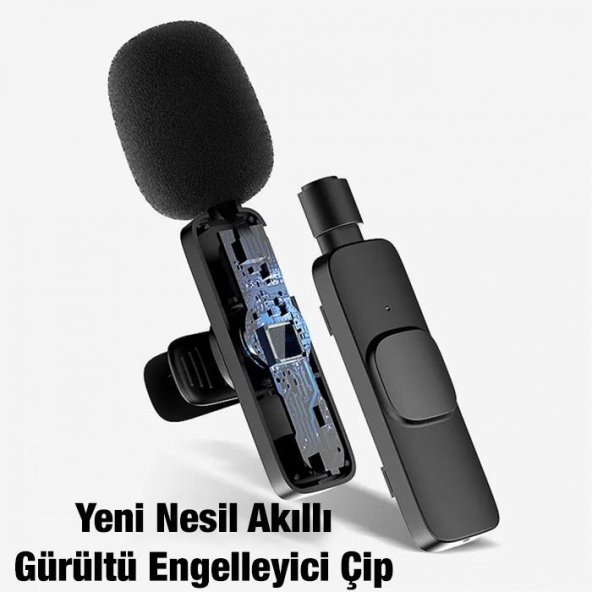 Polham Wireless Kablosuz iPhone Lightning Yaka Mikrofonu, 20 Metre Mesafeli Yayıncı Yaka Mikrofonu - 4