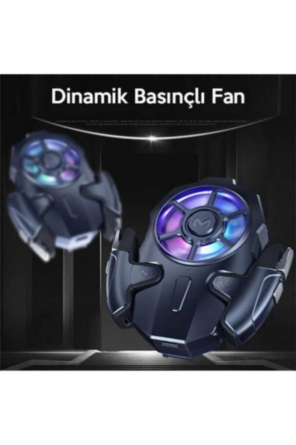 Polham Işıklı Bataryalı 400mah Telefon Soğutucusu Ve Joystick Tetik Pubg Tetik - 2