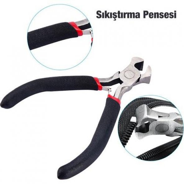 Polham 85 Parça Fermuar Onarım Seti, Pantolon, Çanta, Çadır, Valiz, Bavul, Mont, Fermuar Tamir Seti - 2