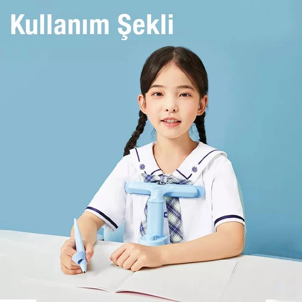 Polham Çocuklar İçin Yükseklik Ayarlı Duruş Düzeltici Masa Standı,Oturuş Düzenleyici, Anti-Miyop - 2