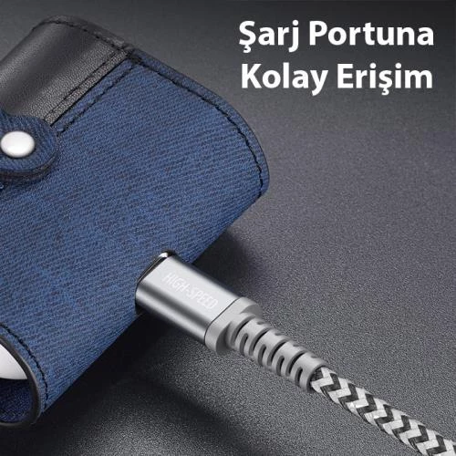 Polham Apple Airpods 3 Mıknatıslı Deri Kılıf, Mantetik Açılıp Kapanan, Minimalist ve Şık Kılıf - 8