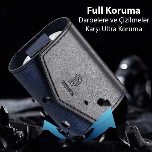 Polham Apple Airpods 3 Mıknatıslı Deri Kılıf, Mantetik Açılıp Kapanan, Minimalist ve Şık Kılıf - 2