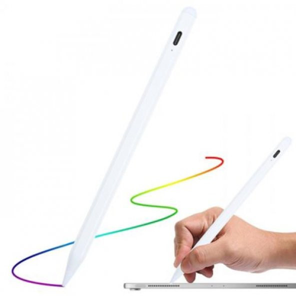 Polham Apple Pencil Active Touch Kapasitif Dokunmatik Kalem, Tablet ve Telefon İçin Eğimli Kalem