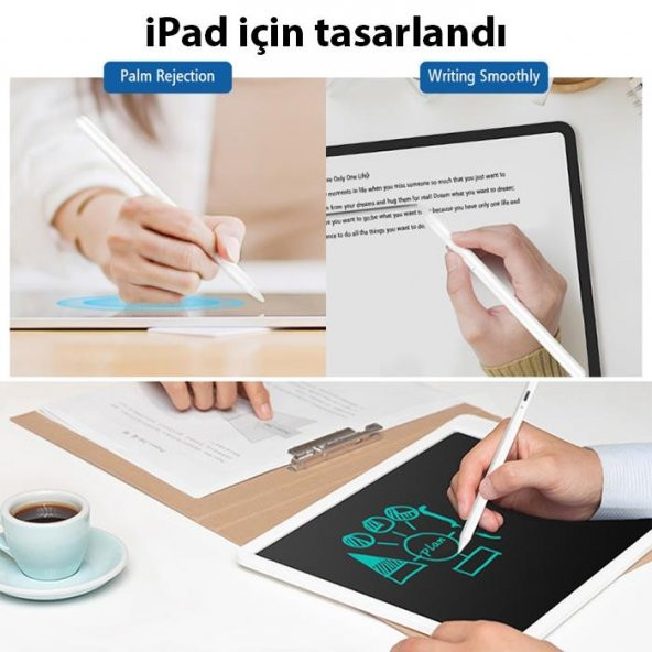 Polham Apple Pencil Active Touch Kapasitif Dokunmatik Kalem, Tablet ve Telefon İçin Eğimli Kalem - 5