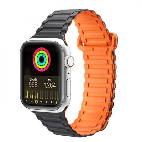 Polham Apple Watch 38-40-41MM İçin Manyetik Silikon Kordon Kayış, Apple Watch 2-3-4-5-6-7-8 ve SE