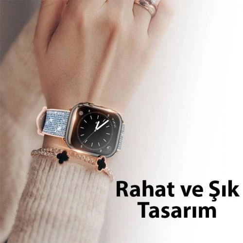Polham Apple Watch 45mm Full Kaplama Silikon Kılıf, Apple Watch 2-3-4-5-6-7-8 ve SE Uyumlu Kılıf - 3