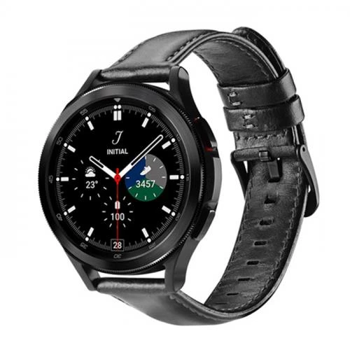 Polham Hermes Loop Samsung Galaxy Watch 20MM ve Huawei GT2-GT3-Magic 2 42MM İçin Deri Kayış Kordon