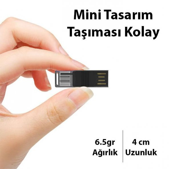 Polham Type-c Hafıza kart ve USB Flash Bellek Okuyucu, TF Kart Reader, Telefon, Tablet, PC Reader - 3