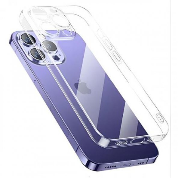 Polham iPhone 14 Pro 6.1inç Sert Silikon Kılıf, Darbe Emici, Kamera Korumalı, Magsafe Uyumlu Kılıf