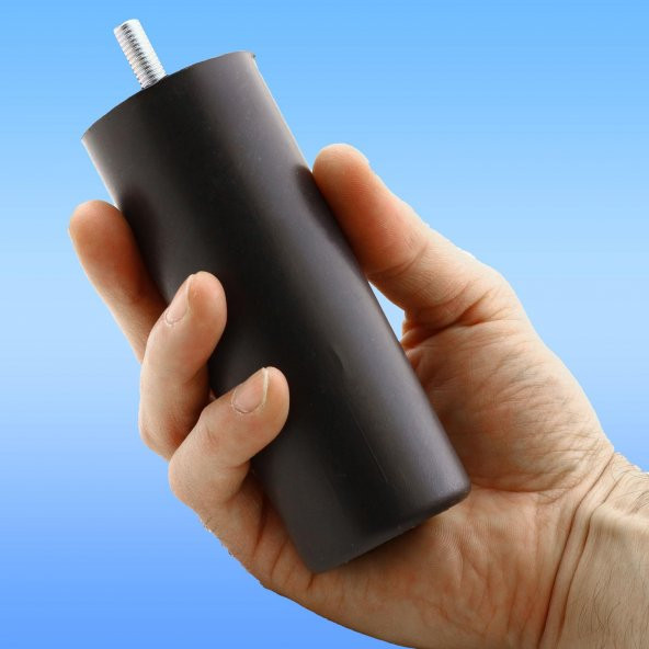 Mobilya Kanepe Sehpa TV Ünitesi Koltuk Orta Destek Ayağı 12 cm Siyah Baza Ayak - 4