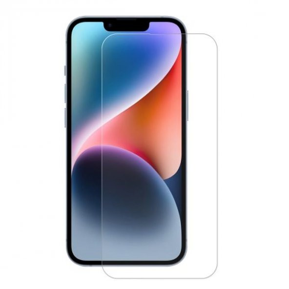 Polham 9H 2.5D iPhone 14 6.1inç Full Kaplama Kırılmaz Ekran Koruyucu, Parmak İzi Bırakmaz Koruyucu