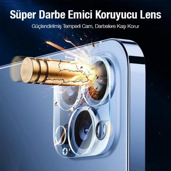 Polham İPhone 14 -14 Plus Full Kaplama Kırılmaz Kamera Koruyucu,Darbe Emici, Çizilmez Koruyucu - 3