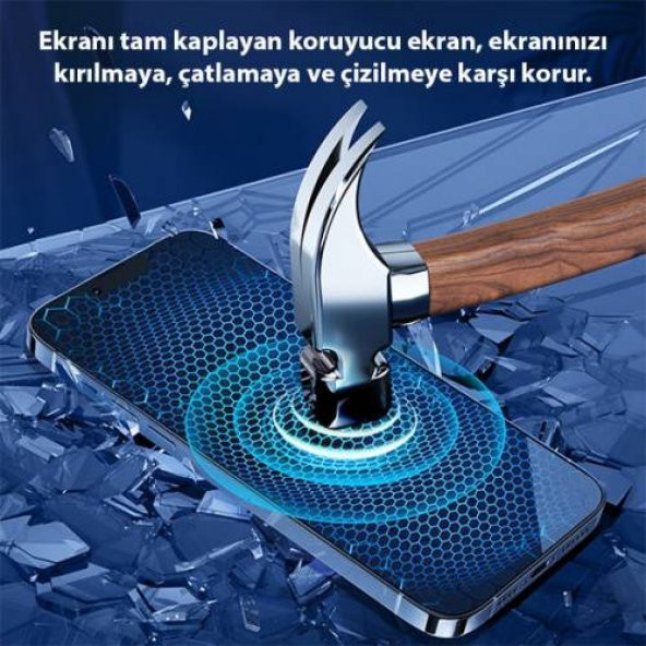 Polham 5Adet iPhone 13 Pro Max Darbe Emici Ekran Koruyucu Jelatin Darbe Emici - 3
