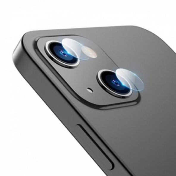 Polham 0.15MM Ultra Şeffaf Leke Tutmaz İPhone 14 Kamera Koruyucu Kırılmaz Lens, Kamera Lens Koruyucu