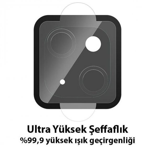 Polham 0.15MM Ultra Şeffaf Leke Tutmaz İPhone 14 Kamera Koruyucu Kırılmaz Lens, Kamera Lens Koruyucu - 3