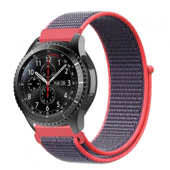 E2M Samsung Watch 22mm KRD-03 Hasır Uzay Gri Kordo