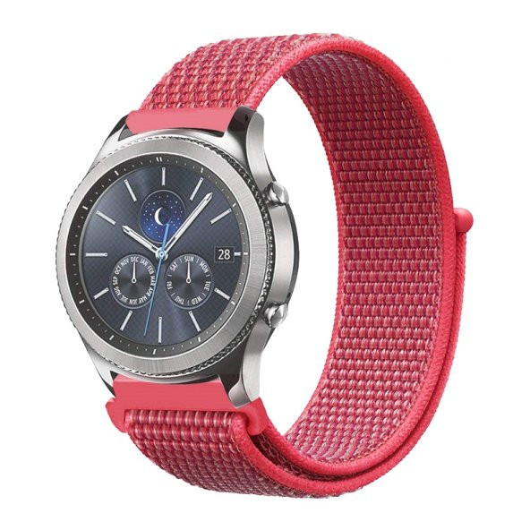 E2M Huawei Watch 22mm KRD-03 Hasır Gül Pembesi Kordon