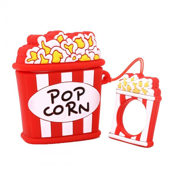 E2M AIRPODS 1-2 KILIF POPCORN BEYAZ - Resim 2